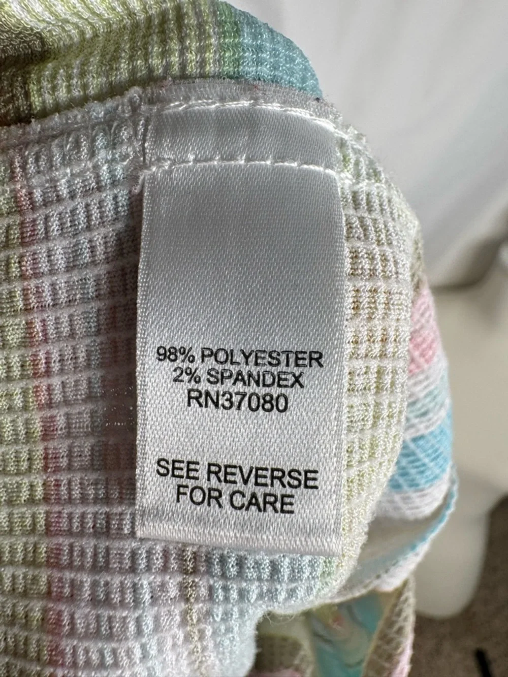 Cato Striped Paperbag Waist Shorts Women’s Large Pastel Textured High Rise